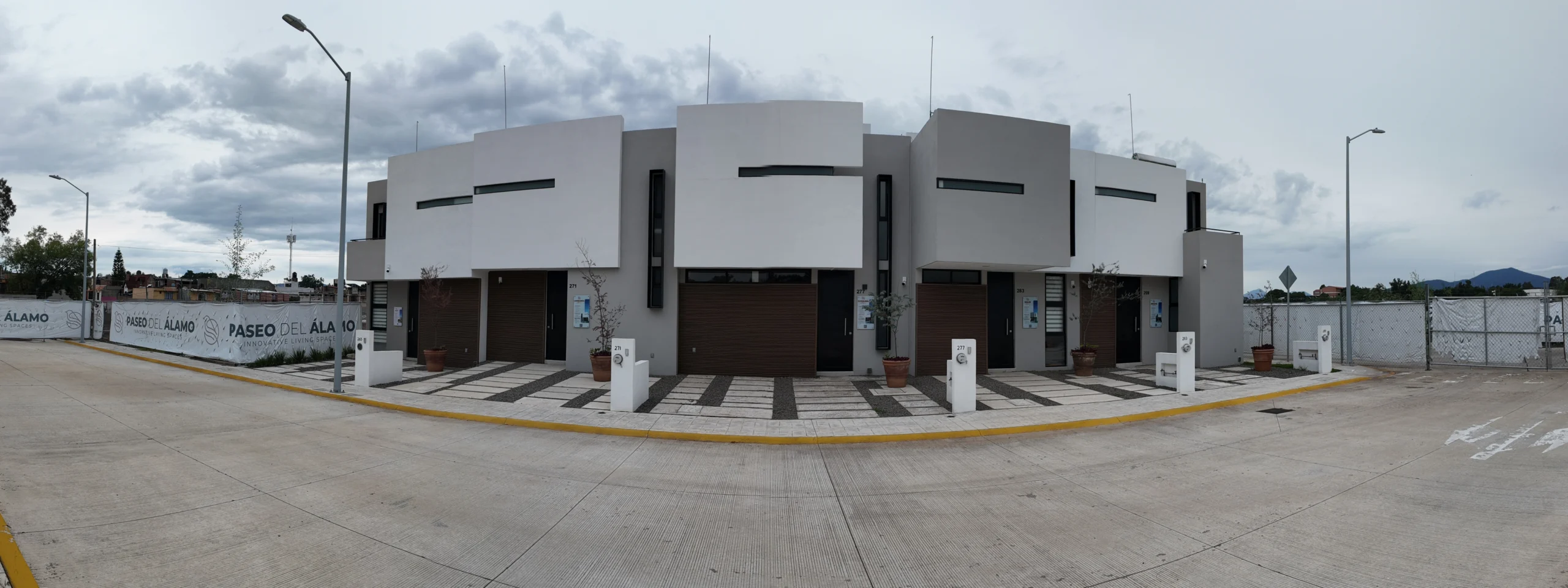 Panorámica de viviendas en Paseo del Álamo, Morelia